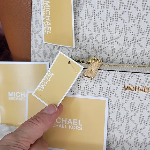 Michael Kors 2 Set Matching Designer Shoulder Bag Purse Tote Hanbag Wallet NWT - Picture 3 of 14